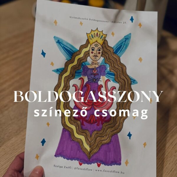 Boldogasszony színező csomag